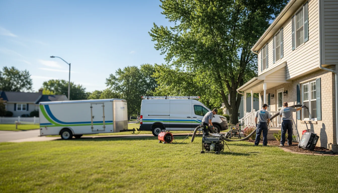 Flooded Basement Restoration And Cleanup With Repair in Decatur, IN near me